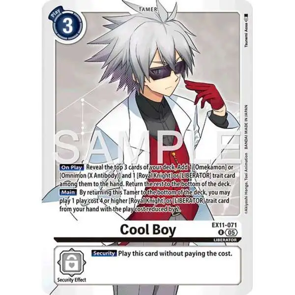 Digimon Trading Card Game Dawn of Liberator Rare Cool Boy EX11-071