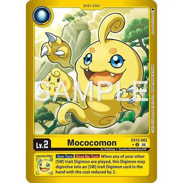 Digimon Trading Card Game Digital World Shambala Uncommon Mococomon EX12-002 [Limited Foil]