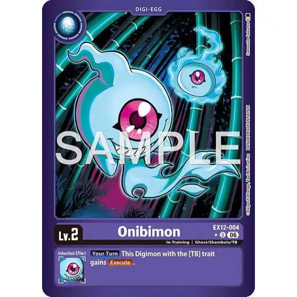 Digimon Trading Card Game Digital World Shambala Uncommon Onibimon EX12-004 [Limited Foil]
