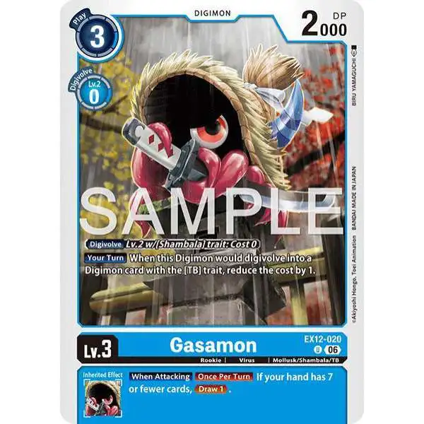 Digimon Trading Card Game Digital World Shambala Single Card