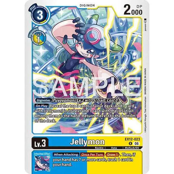 Digimon Trading Card Game Digital World Shambala Rare Jellymon EX12-023