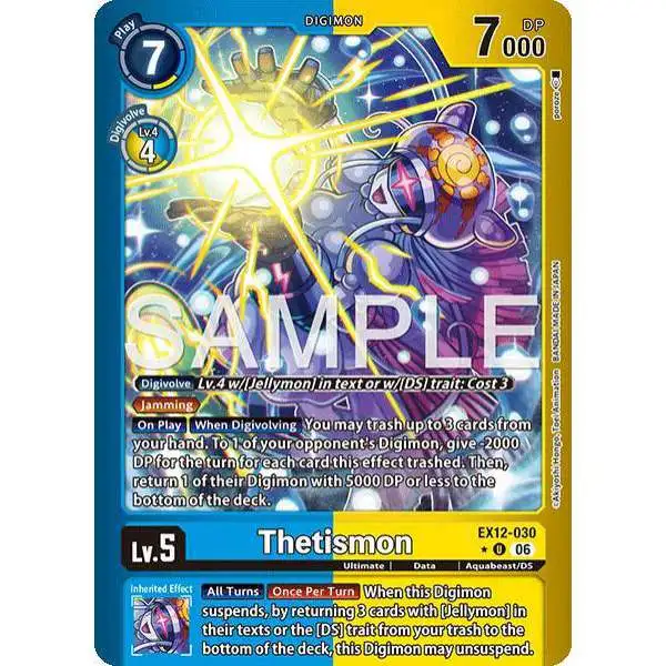 Digimon Trading Card Game Digital World Shambala Uncommon Thetismon EX12-030 [Limited Foil]