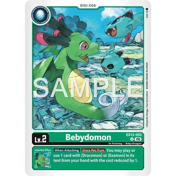 Digimon Trading Card Game Chivalrous XIII Uncommon Bebydomon EX13-005