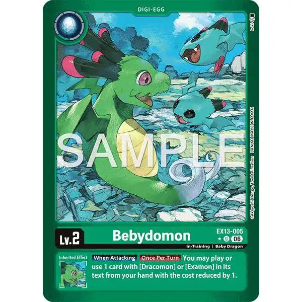 Digimon Trading Card Game Chivalrous XIII Uncommon Bebydomon EX13-005 [Limited Foil]