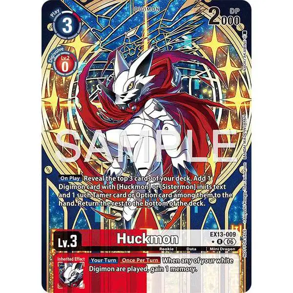 Digimon Trading Card Game Chivalrous XIII Rare Huckmon EX13-009 [Extended Art]