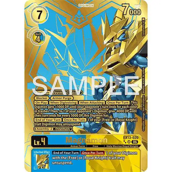 Digimon Trading Card Game Chivalrous XIII Super Rare Magnamon EX13-020 [Rare Pull]