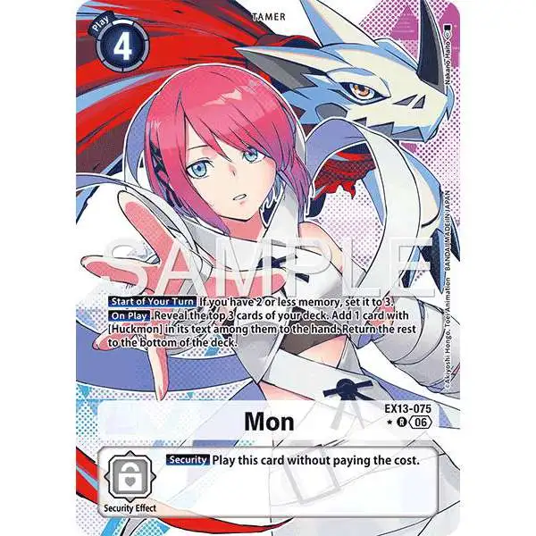 Digimon Trading Card Game Chivalrous XIII Rare Mon EX13-075 [Alternate Art]