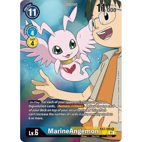 Digimon Digital Hazard Rare MarineAngemon EX2-018 [Alternate Art]