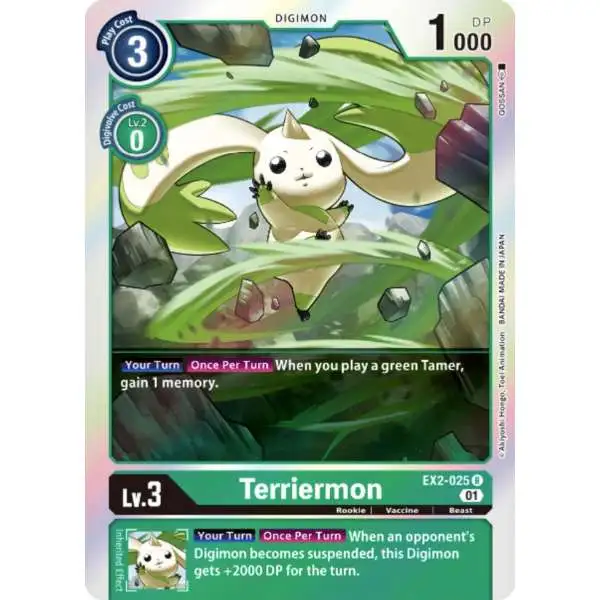 Digimon Digital Hazard Rare Terriermon EX2-025