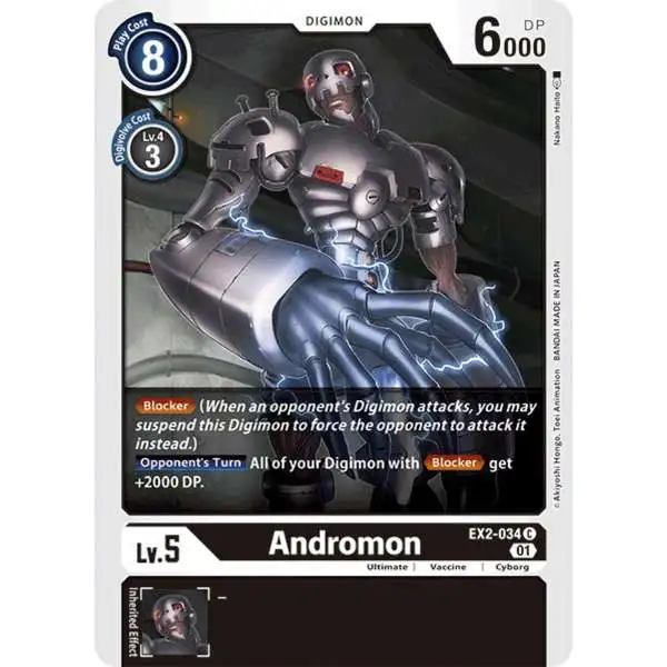 Digimon Digital Hazard Common Andromon EX2-034