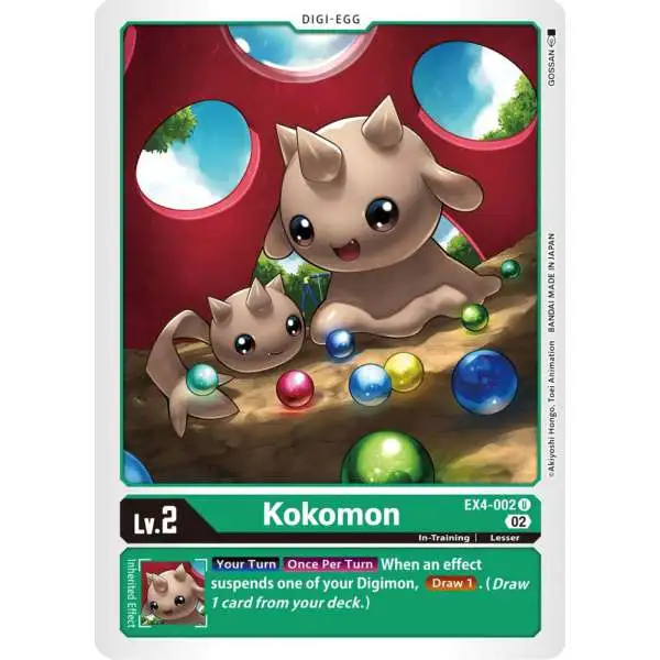 Digimon Trading Card Game Alternative Being Uncommon Kokomon EX4-002