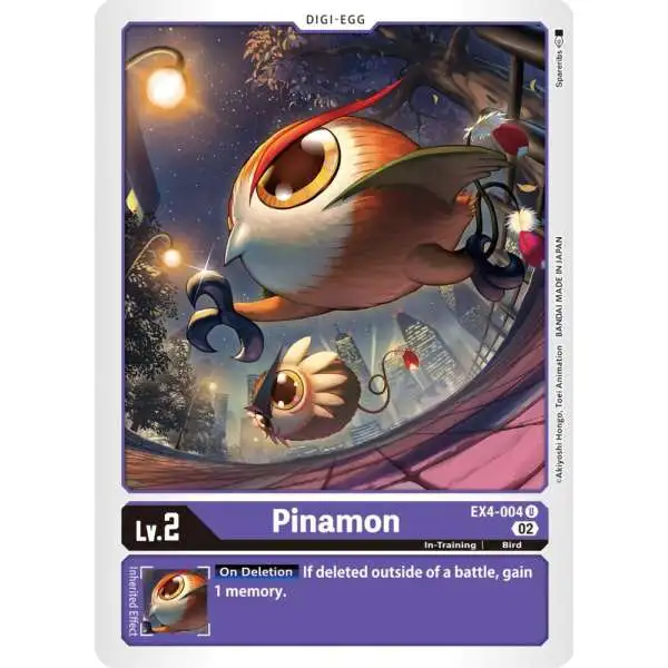 Digimon Trading Card Game Alternative Being Uncommon Pinamon EX4-004