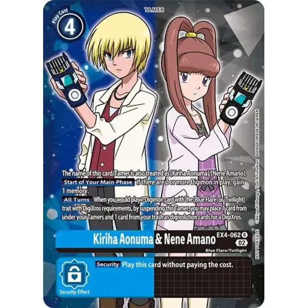 Digimon Trading Card Game Alternative Being Rare Kiriha Aonuma & Nene Amano EX4-062 [Alternate Art]