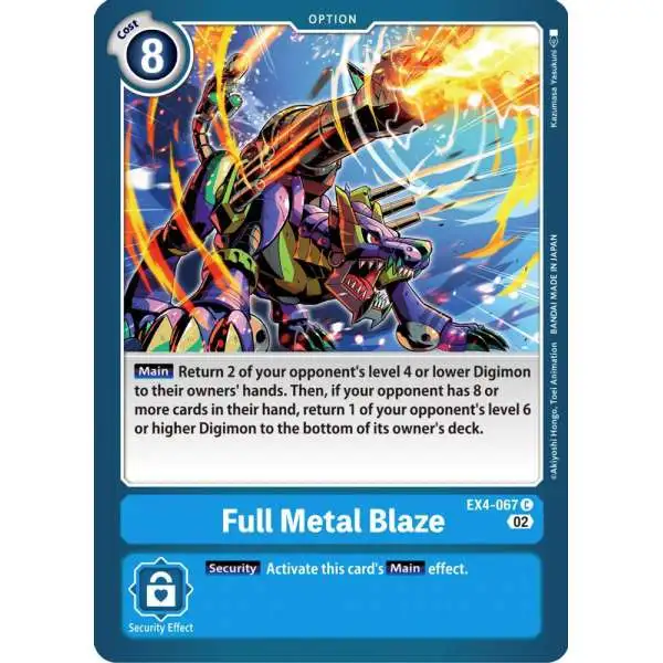 Digimon Trading Card Game Alternative Being Common Full Metal Blaze EX4-067