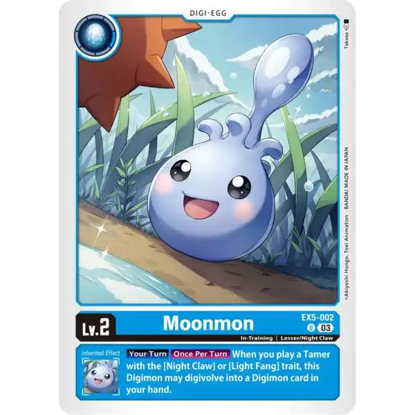 Digimon Animal Colosseum Uncommon Moonmon EX5-002