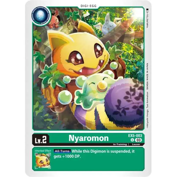 Digimon Animal Colosseum Uncommon Nyaromon EX5-003