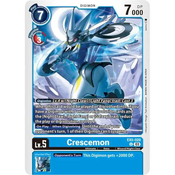 Digimon Animal Colosseum Uncommon Crescemon EX5-020