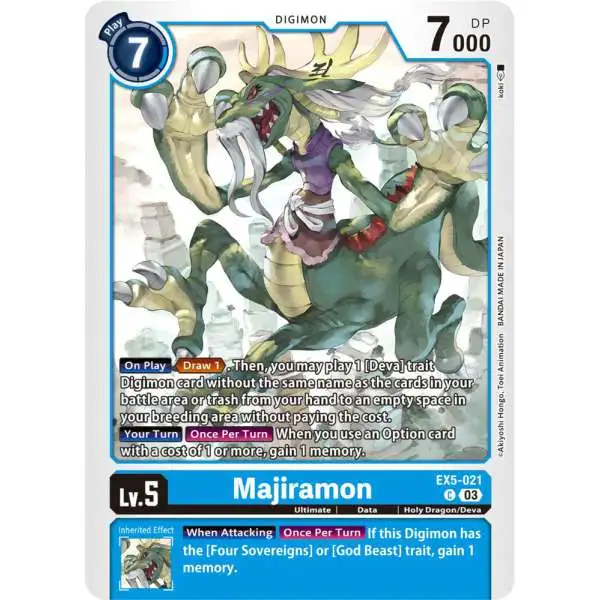 Digimon Animal Colosseum Common Majiramon EX5-021