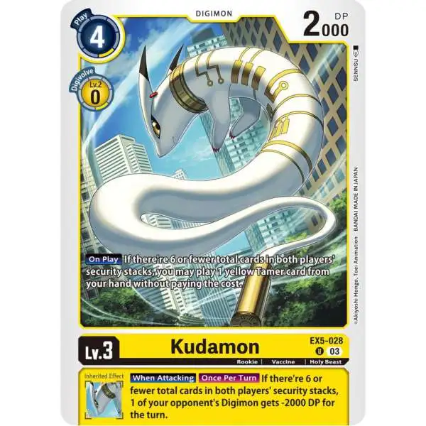 Digimon Animal Colosseum Uncommon Kudamon EX5-028