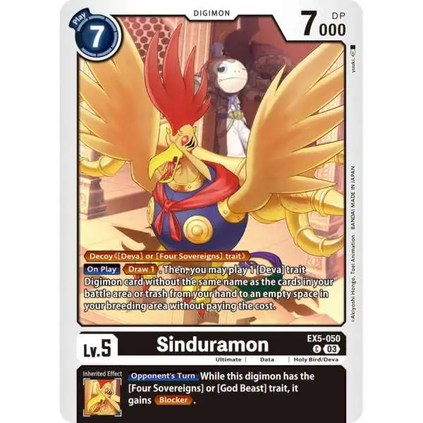 Digimon Animal Colosseum Common Sinduramon EX5-050