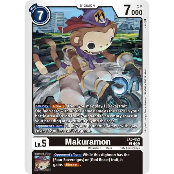 Digimon Animal Colosseum Common Makuramon EX5-052