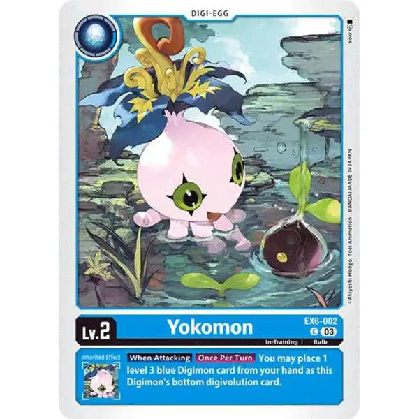 Digimon Trading Card Game Infernal Ascension Common Yokomon EX6-002