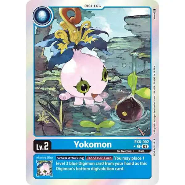 Digimon Trading Card Game Infernal Ascension Common Yokomon EX6-002 [Box Promo]