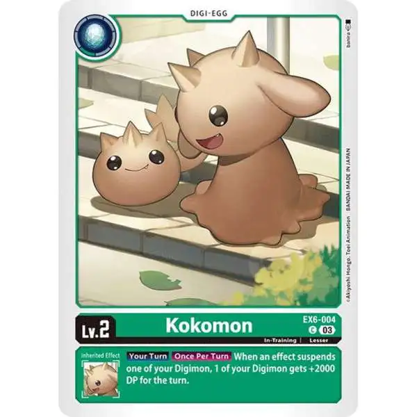 Digimon Trading Card Game Infernal Ascension Common Kokomon EX6-004