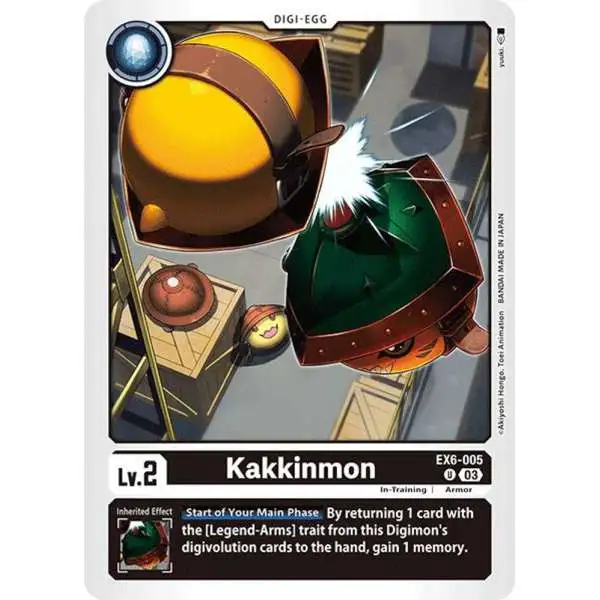 Digimon Trading Card Game Infernal Ascension Uncommon Kakkinmon EX6-005