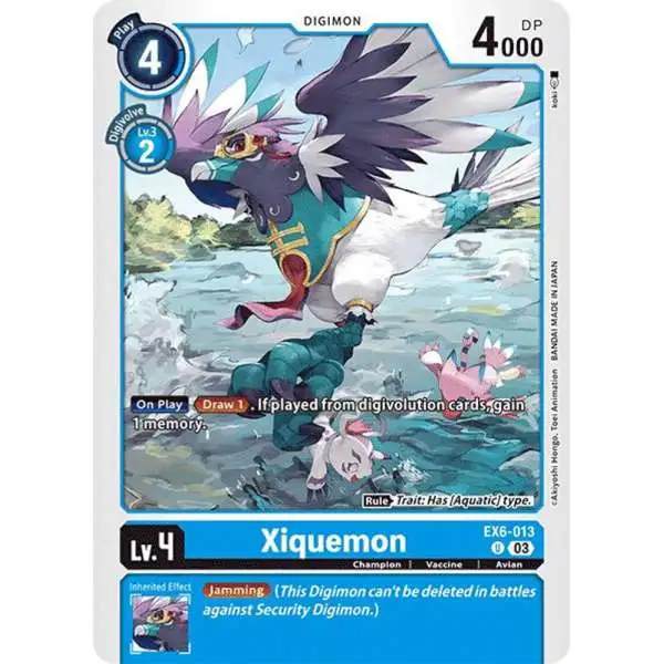 Digimon Trading Card Game Infernal Ascension Uncommon Xiquemon EX6-013