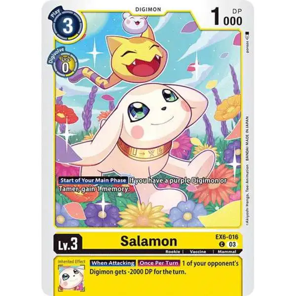 Digimon Trading Card Game Infernal Ascension Common Salamon EX6-016