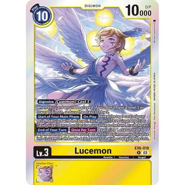 Digimon Trading Card Game Infernal Ascension Rare Lucemon EX6-018