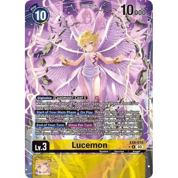 Digimon Trading Card Game Infernal Ascension Rare Lucemon EX6-018 [Alternate Art]