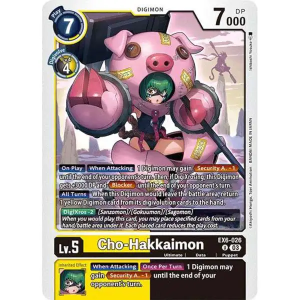 Digimon Trading Card Game Infernal Ascension Uncommon Cho-Hakkaimon EX6-026