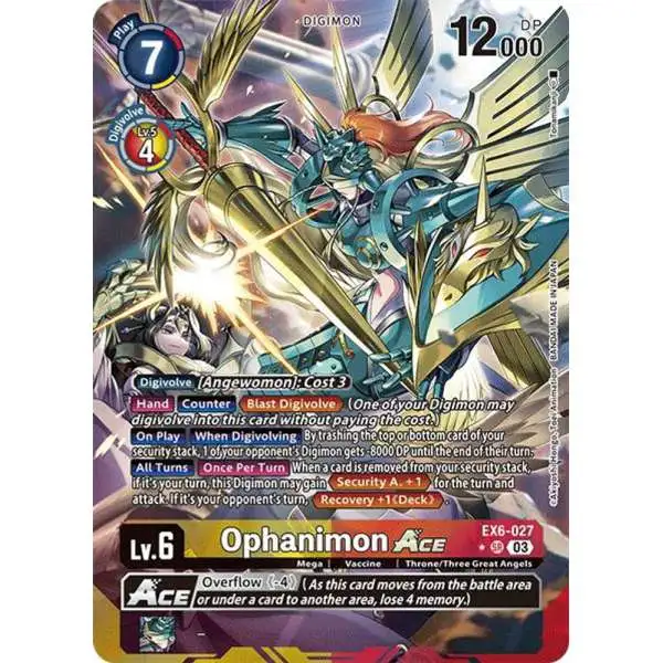 Digimon Trading Card Game Infernal Ascension Super Rare Ophanimon ACE EX6-027 [Alternate Art]