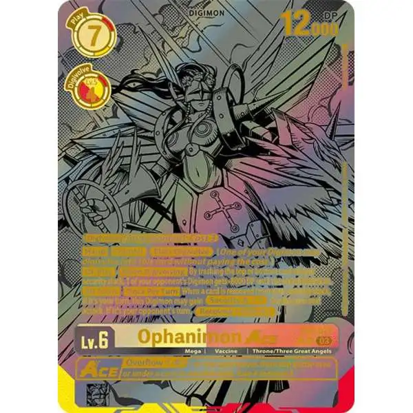 Digimon Trading Card Game Infernal Ascension Super Rare Ophanimon ACE EX6-027 [Textured]