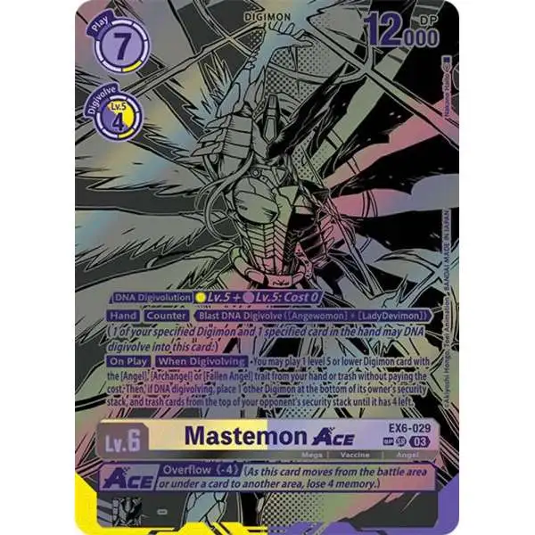 Digimon Trading Card Game Infernal Ascension Super Rare Mastemon ACE EX6-029 [Textured]