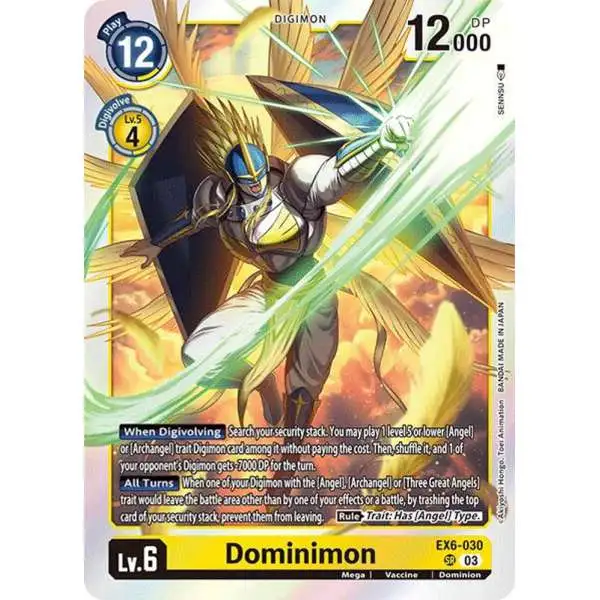 Digimon Trading Card Game Infernal Ascension Super Rare Dominimon EX6-030
