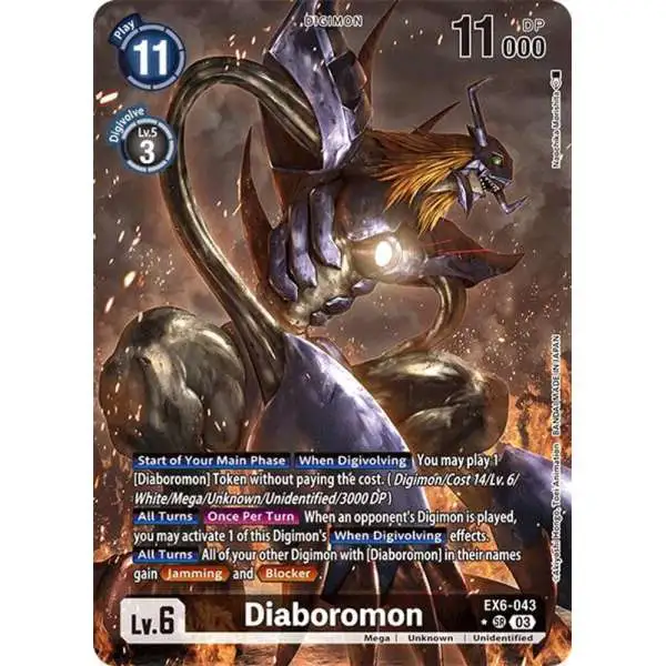 Digimon Trading Card Game Infernal Ascension Super Rare Diaboromon EX6-043 [Alternate Art]