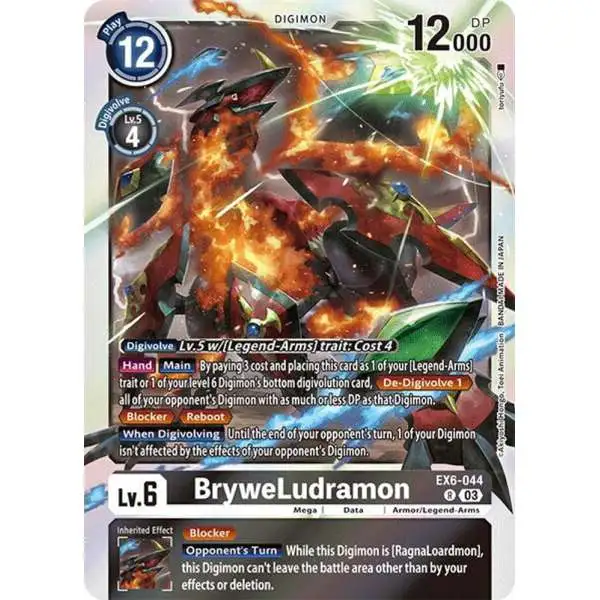 Digimon Trading Card Game Infernal Ascension Rare BryweLudramon EX6-044