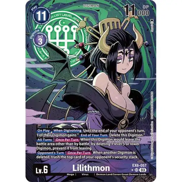 Digimon Trading Card Game Infernal Ascension Super Rare Lilithmon EX6-057 [Alternate Art]