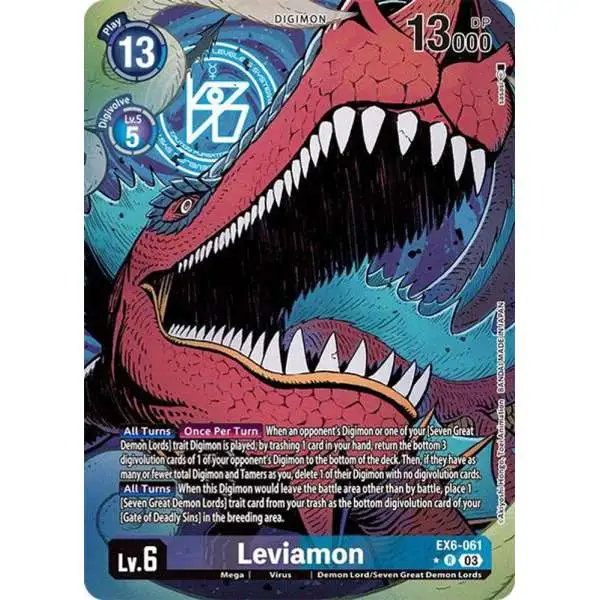 Digimon Trading Card Game Infernal Ascension Rare Leviamon EX6-061 [Alternate Art]