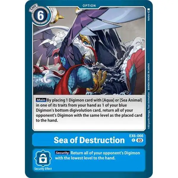 Digimon Trading Card Game Infernal Ascension Common Sea of Destruction EX6-066