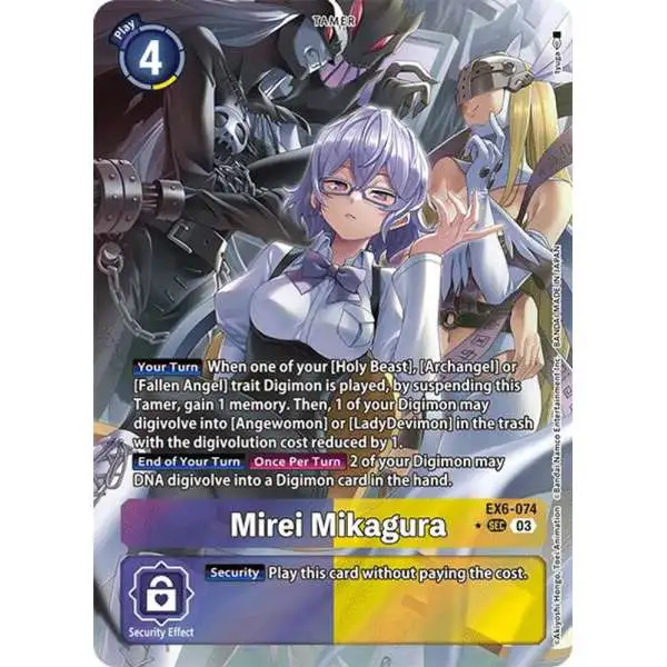 Digimon Trading Card Game Infernal Ascension Secret Rare Mirei Mikagura EX6-074 [Alternate Art]