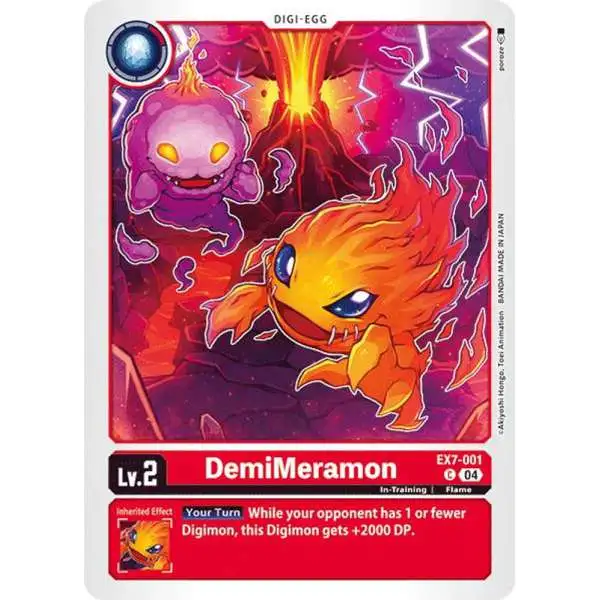 Digimon Trading Card Game Liberator Common DemiMeramon EX7-001