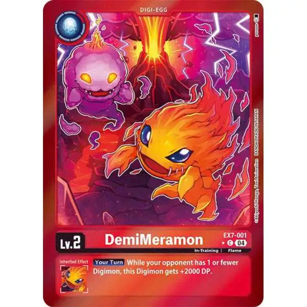 Digimon Trading Card Game Liberator Common FOIL DemiMeramon EX7-001