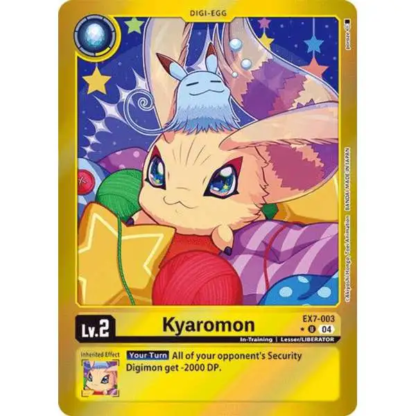 Digimon Trading Card Game Liberator Uncommon Foil Kyaromon EX7-003