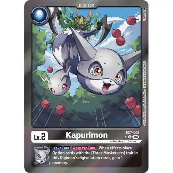 Digimon Trading Card Game Liberator Uncommon FOIL Kapurimon EX7-005