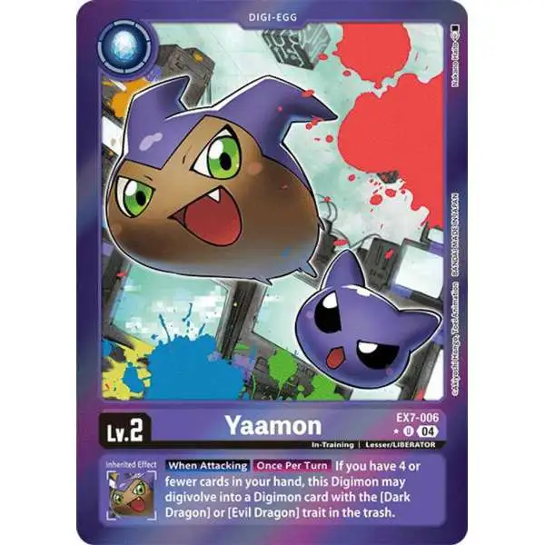 Digimon Trading Card Game Liberator Uncommon FOIL Yaamon EX7-006