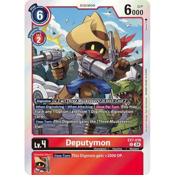 Digimon Trading Card Game Liberator Rare Deputymon EX7-010